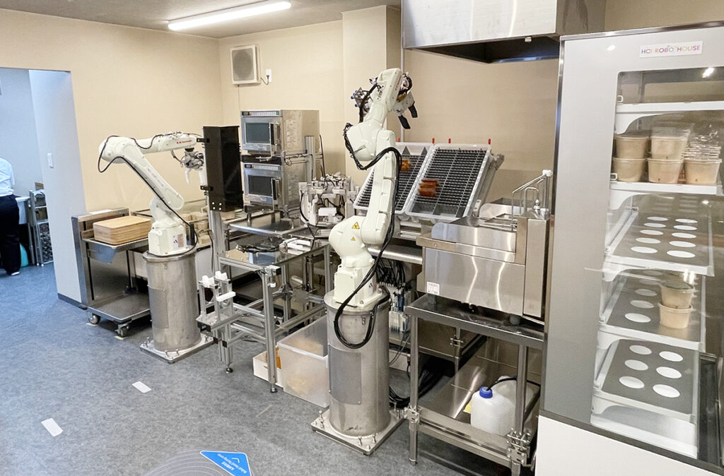 調理を担う産業用ロボット